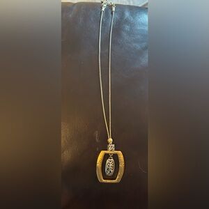 Brighton Silver & Gold Plated, Hammered-Finish Pendant 18"-20" Necklace